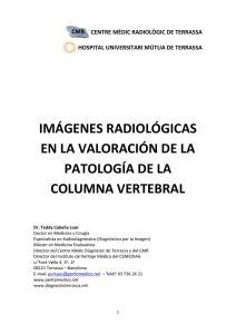 imágenes radiológicas en la valoración de la patología