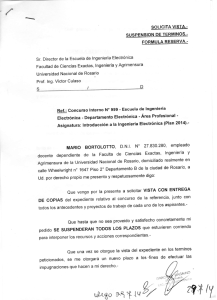 SOLICITA VISTA. SUSPENSION DE TÉRMINOS.