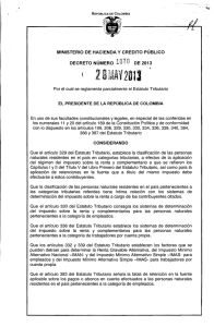 Decreto 1070 de 2013