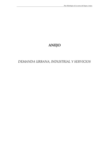 Demanda urbana, industrial y servicios