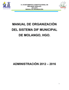 manual de organización del sistema dif municipal de molango, hgo.