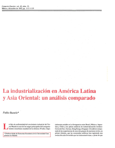 La industrialización en América Latina y Asia Oriental