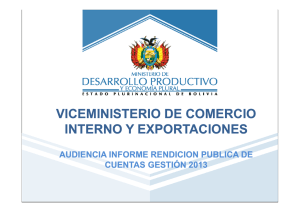 VICEMINISTERIO DE COMERCIO INTERNO Y EXPORTACIONES