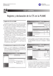 Registro y declaración de la CTS en la PLAME