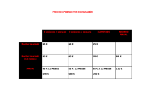 2 sesiones / semana 3 sesiones / semana ILIMITADO AHORRO