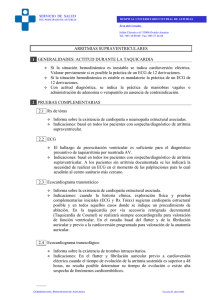 Taquicardia supraventricular - Hospital Universitario Central de