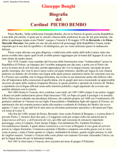 bio076 - Biografia di Pietro Bembo