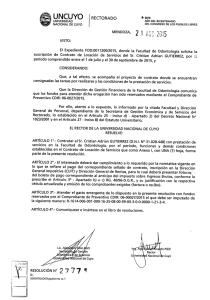 daa UNCUYO RE`CTORADO >2015 - Universidad Nacional de Cuyo