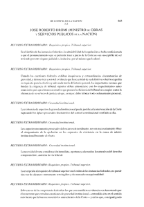 JOSE ROBERTO DROMI (MINISTRO 1)15 OBRAS Y SERVICIOS