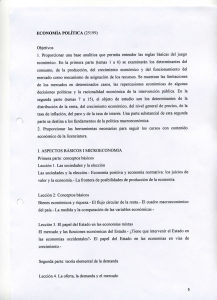 Page 1 ECONOMÍA POLÍTICA (25199) Objetivos 1. Proporcionar