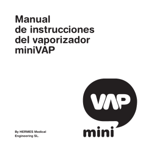 Manual de instrucciones del vaporizador miniVAP