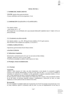 Vivotif - Agencia Española de Medicamentos y Productos Sanitarios