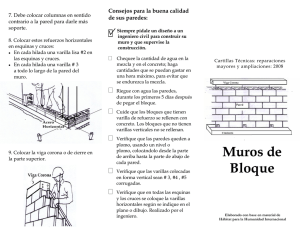 Muros de bloques de concreto