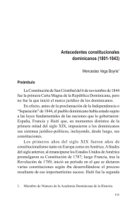 Antecedentes constitucionales dominicanos - Clío