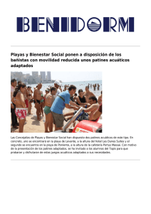 Playas y Bienestar Social ponen a disposición de los bañistas con