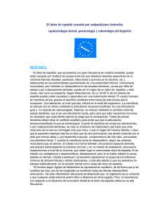 El dolor de espalda causado por malposiciones dentarias