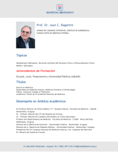 Prof. Dr. Juan C. Bagattini Tópicos Antecedentes