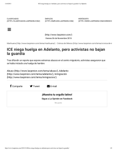 ICE niega huelga en Adelanto, pero activistas no bajan la