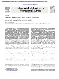 Meningitis aséptica aguda: muchas causas a considerar