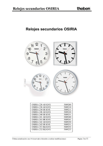 Relojes secundarios OSIRIA