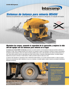 Sistemas de balanza para minería MS450