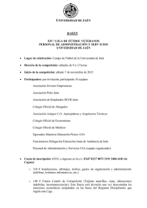 UNIVERSIDAD DE JAÉN XIV.ª LIGA DE FÚTBOL VETERANOS