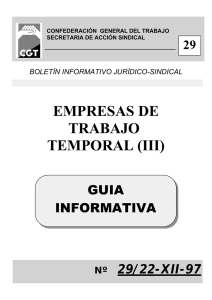 EMPRESAS DE TRABAJO TEMPORAL (III) - In