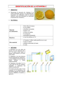 5.1.- identificación de la vitamina c