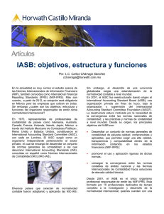 IASB: objetivos, estructura y funciones