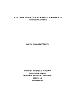 modelo para valoración de instrumentos de renta fija en entidades