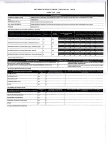 Page 1 INFORME DE RENDICIÓN DE CUENTAS No 19424