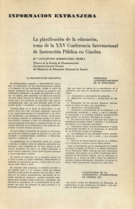 La planificación de la educación, tema de la XXV Conferencia