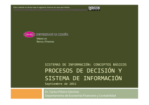 Procesos de decisión y Sistemas de Información