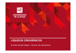 líquidos criogénicos - Universidad de La Rioja