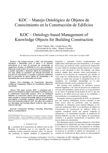 KOC – Manejo Ontológico de Objetos de Conocimiento en la