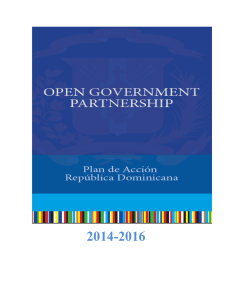 Plan de Acción 2014-2016 - Open Government Partnership