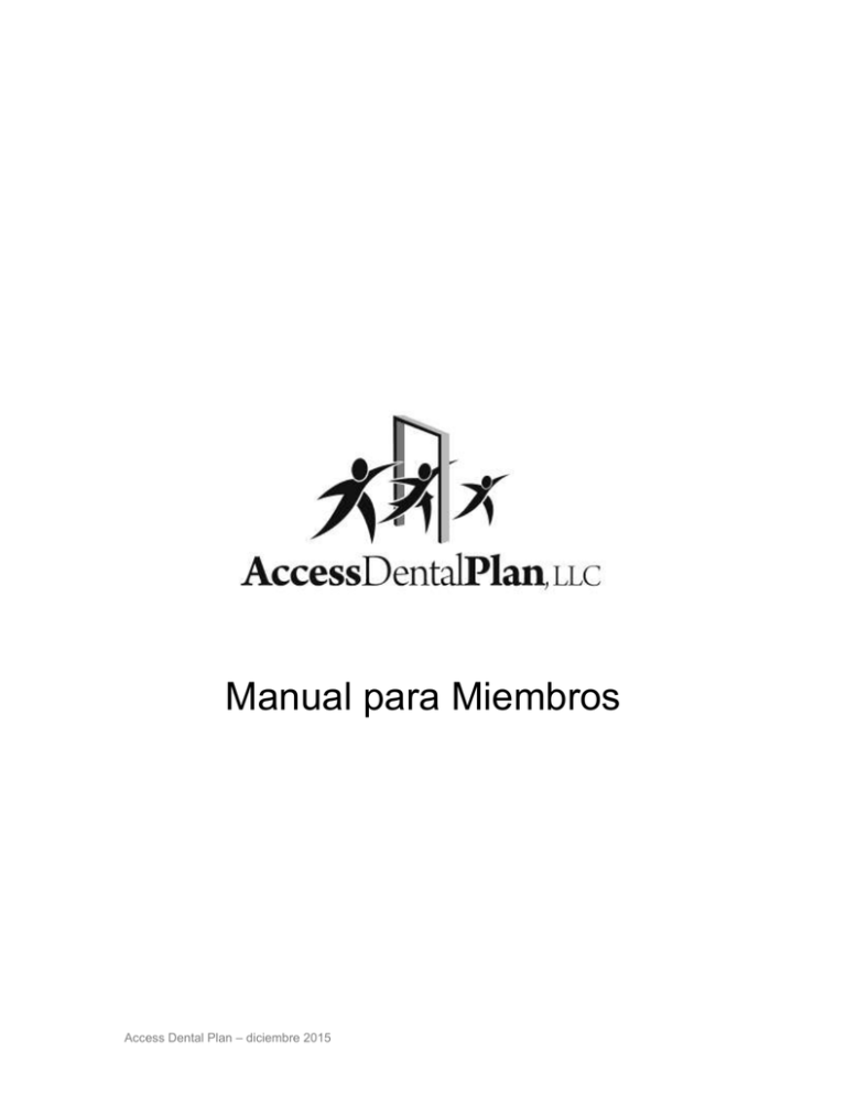 Manual para Miembros Access Dental Plan of Oregon