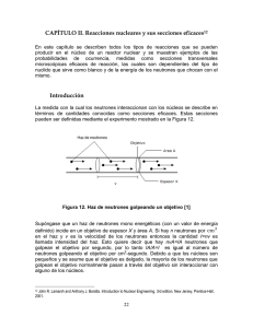CAPÍTULO II. Reacciones nucleares y sus secciones eficaces12