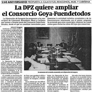 La DPZ quiere ampliar el Consorcio Goya