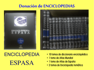 Donación de ENCICLOPEDIAS