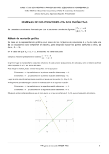 SISTEMAS DE DOS ECUACIONES CON DOS INCÓGNITAS