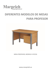 diferentes modelos de mesas para profesor