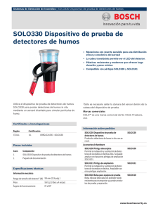 SOLO330 Dispositivo de prueba de detectores de humos