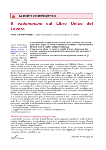 Vademecum Libro Unico del Lavoro a cura D.P.L. Modena