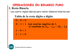 Operar en binarias