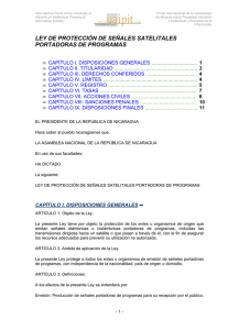 ley de protección de señales satelitales portadoras de