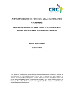 antitrust guidelines for horizontal collaborations among competitors