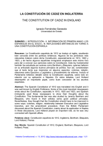 pdf La Constitución de Cádiz en Inglaterra = The Constitution of