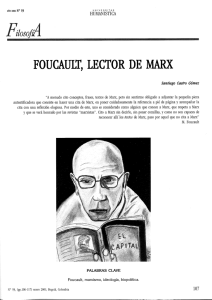 foucault, lector de marx - Revistas científicas Pontifica Universidad