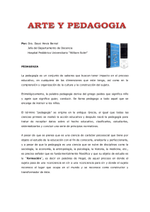 DEFINICION DE PEDAGOGIA